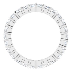 10K White Gold 1 1/6 CTW Natural Diamond Eternity Band Size 4
