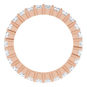 10K Rose Gold 1 1/6 CTW Natural Diamond Eternity Band Size 4