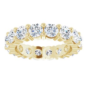 10K Yellow Gold 2 3/8 CTW Lab-Grown Diamond Eternity Band Size 4