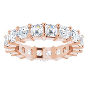 14K Rose Gold 2 7/8 CTW Lab-Grown Diamond Eternity Band Size 4