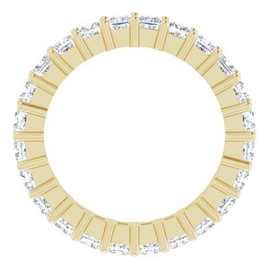 10K Yellow Gold 1 3/4 CTW Natural Diamond Eternity Band Size 4