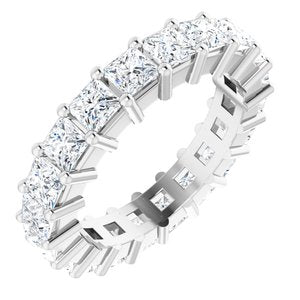10K White Gold 2 1/5 CTW Lab-Grown Diamond Eternity Band Size 4