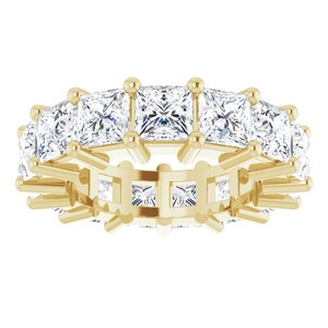 14K Yellow Gold 6 CTW Lab-Grown Diamond Eternity Band Size 4