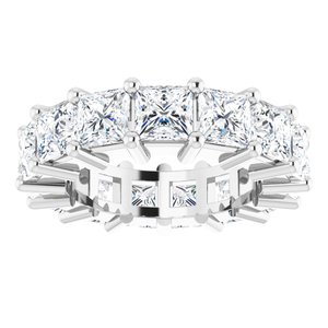 14K White Gold 6 CTW Lab-Grown Diamond Eternity Band Size 4