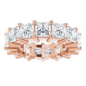 10K Rose Gold 6 CTW Lab-Grown Diamond Eternity Band Size 4