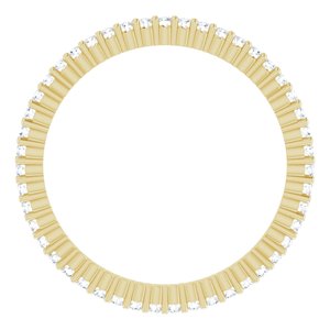 10K Yellow Gold 1/5 CTW Lab-Grown Diamond Eternity Band Size 4.25