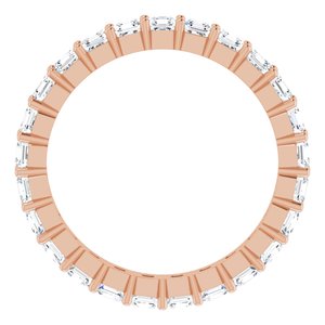 14K Rose Gold 1 1/4 CTW Lab-Grown Diamond Eternity Band Size 4