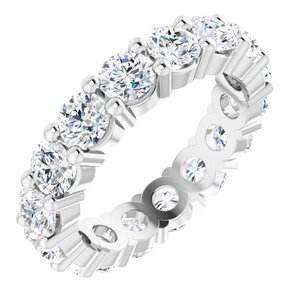 10K White Gold 2 3/8 CTW Lab-Grown Diamond Eternity Band Size 4.25