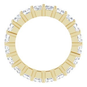 10K Yellow Gold 2 1/5 CTW Natural Diamond Eternity Band Size 4