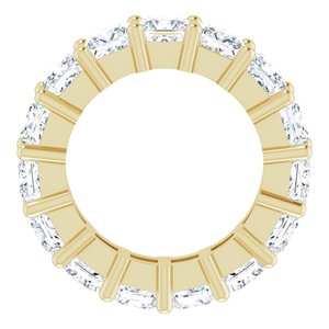 10K Yellow Gold 6 CTW Natural Diamond Eternity Band Size 4