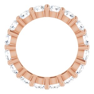 10K Rose Gold 2 3/8 CTW Lab-Grown Diamond Eternity Band Size 4.25