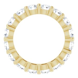 10K Yellow Gold 2 3/8 CTW Lab-Grown Diamond Eternity Band Size 4.25