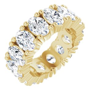 14K Yellow Gold 5 5/8 CTW Lab-Grown Diamond Eternity Band Size 4.25