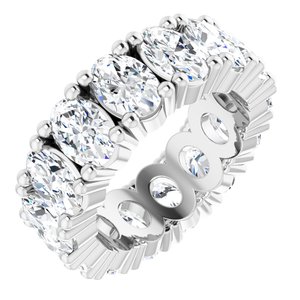 14K White Gold 5 5/8 CTW Lab-Grown Diamond Eternity Band Size 4.25
