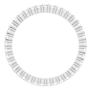 14K White Gold 1/3 CTW Lab-Grown Diamond Eternity Band Size 4