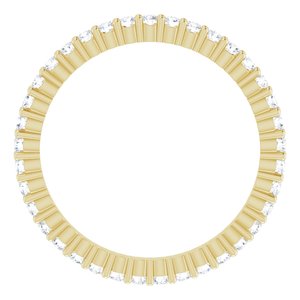 14K Yellow Gold 1/3 CTW Lab-Grown Diamond Eternity Band Size 4