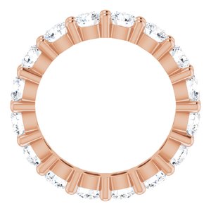 14K Rose Gold 2 3/8 CTW Lab-Grown Diamond Eternity Band Size 4