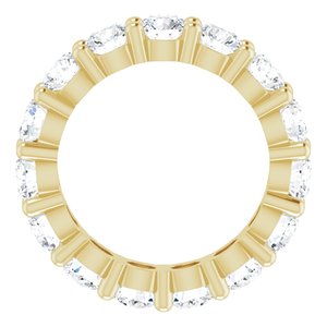 14K Yellow Gold 3 5/8 CTW Lab-Grown Diamond Eternity Band Size 4