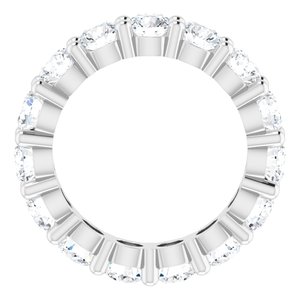 14K White Gold 3 5/8 CTW Lab-Grown Diamond Eternity Band Size 4