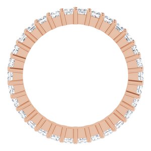 10K Rose Gold 1 CTW Lab-Grown Diamond Eternity Band Size 4