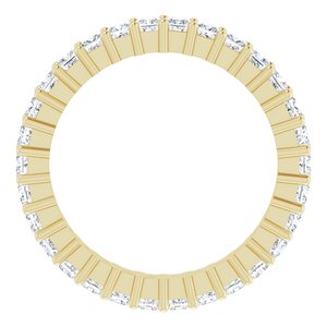 14K Yellow Gold 1 CTW Lab-Grown Diamond Eternity Band Size 4
