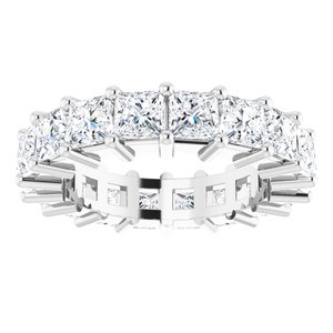 10K White Gold 3 5/8 CTW Lab-Grown Diamond Eternity Band Size 4