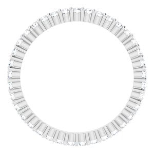 10K White Gold 1/3 CTW Lab-Grown Diamond Eternity Band Size 4.25