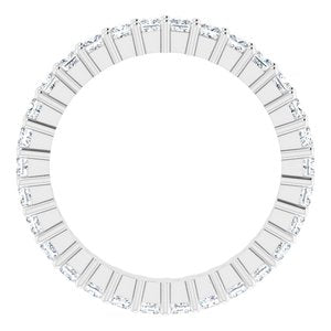 10K White Gold 1 CTW Lab-Grown Diamond Eternity Band Size 4.25