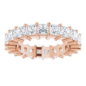 10K Rose Gold 2 1/3 CTW Natural Diamond Eternity Band Size 4.25