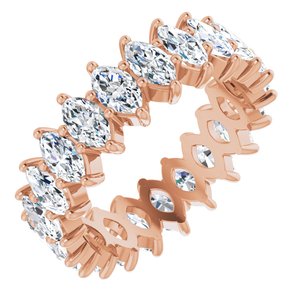 14K Rose Gold 2 3/4 CTW Natural Diamond Eternity Band Size 4