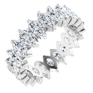 Platinum 2 3/4 CTW Lab-Grown Diamond Eternity Band Size 4