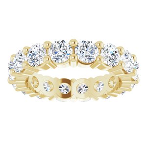 10K Yellow Gold 2 3/8 CTW Lab-Grown Diamond Eternity Band Size 4.25