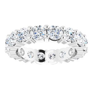 10K White Gold 2 3/8 CTW Lab-Grown Diamond Eternity Band Size 4.25