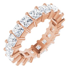 10K Rose Gold 3 1/8 CTW Natural Diamond Eternity Band Size 4.25