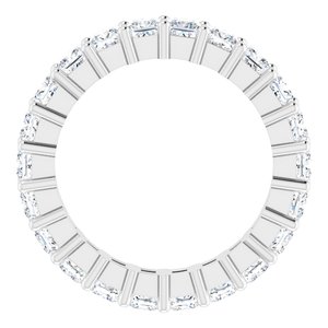 10K White Gold 2 CTW Lab-Grown Diamond Eternity Band Size 4.25
