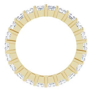 10K Yellow Gold 2 CTW Lab-Grown Diamond Eternity Band Size 4.25