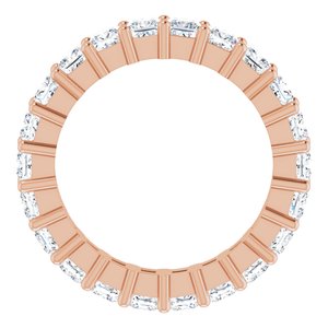 10K Rose Gold 2 CTW Lab-Grown Diamond Eternity Band Size 4.25
