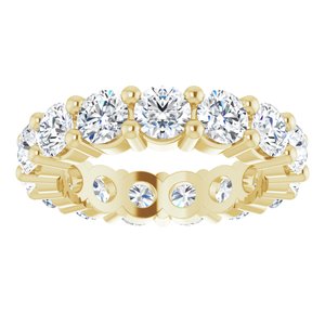 14K Yellow Gold 3 5/8 CTW Lab-Grown Diamond Eternity Band Size 4.5