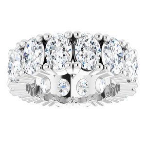 10K White Gold 5 1/5 CTW Lab-Grown Diamond Eternity Band Size 4.5