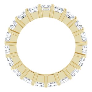 10K Yellow Gold 3 1/8 CTW Natural Diamond Eternity Band Size 4