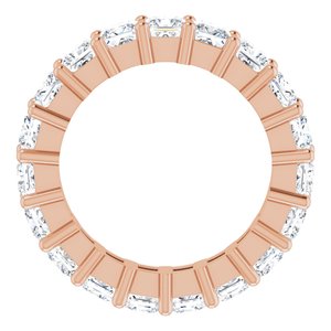 14K Rose Gold 3 1/8 CTW Lab-Grown Diamond Eternity Band Size 4