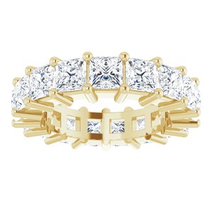 10K Yellow Gold 4 1/4 CTW Natural Diamond Eternity Band Size 4