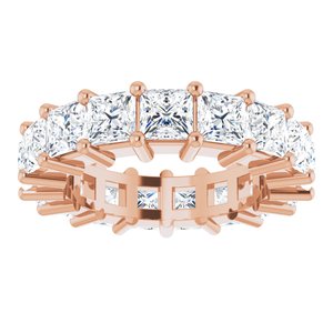 10K Rose Gold 4 1/4 CTW Natural Diamond Eternity Band Size 4