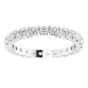 10K White Gold 3/4 CTW Lab-Grown Diamond Eternity Band Size 4.25