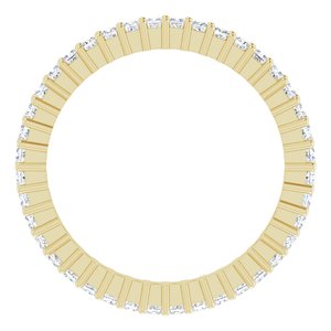 10K Yellow Gold 1/2 CTW Lab-Grown Diamond Eternity Band Size 4.25