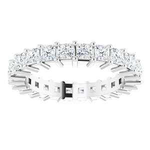 10K White Gold 1 3/4 CTW Lab-Grown Diamond Eternity Band Size 4.25