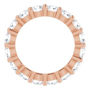 14K Rose Gold 2 1/2 CTW Lab-Grown Diamond Eternity Band Size 4