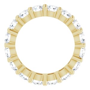14K Yellow Gold 2 1/2 CTW Lab-Grown Diamond Eternity Band Size 4