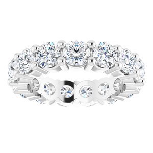 14K White Gold 3 5/8 CTW Lab-Grown Diamond Eternity Band Size 4