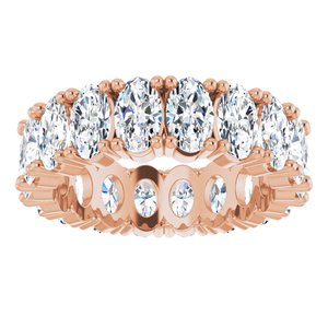 10K Rose Gold 4 5/8 CTW Natural Diamond Eternity Band Size 4